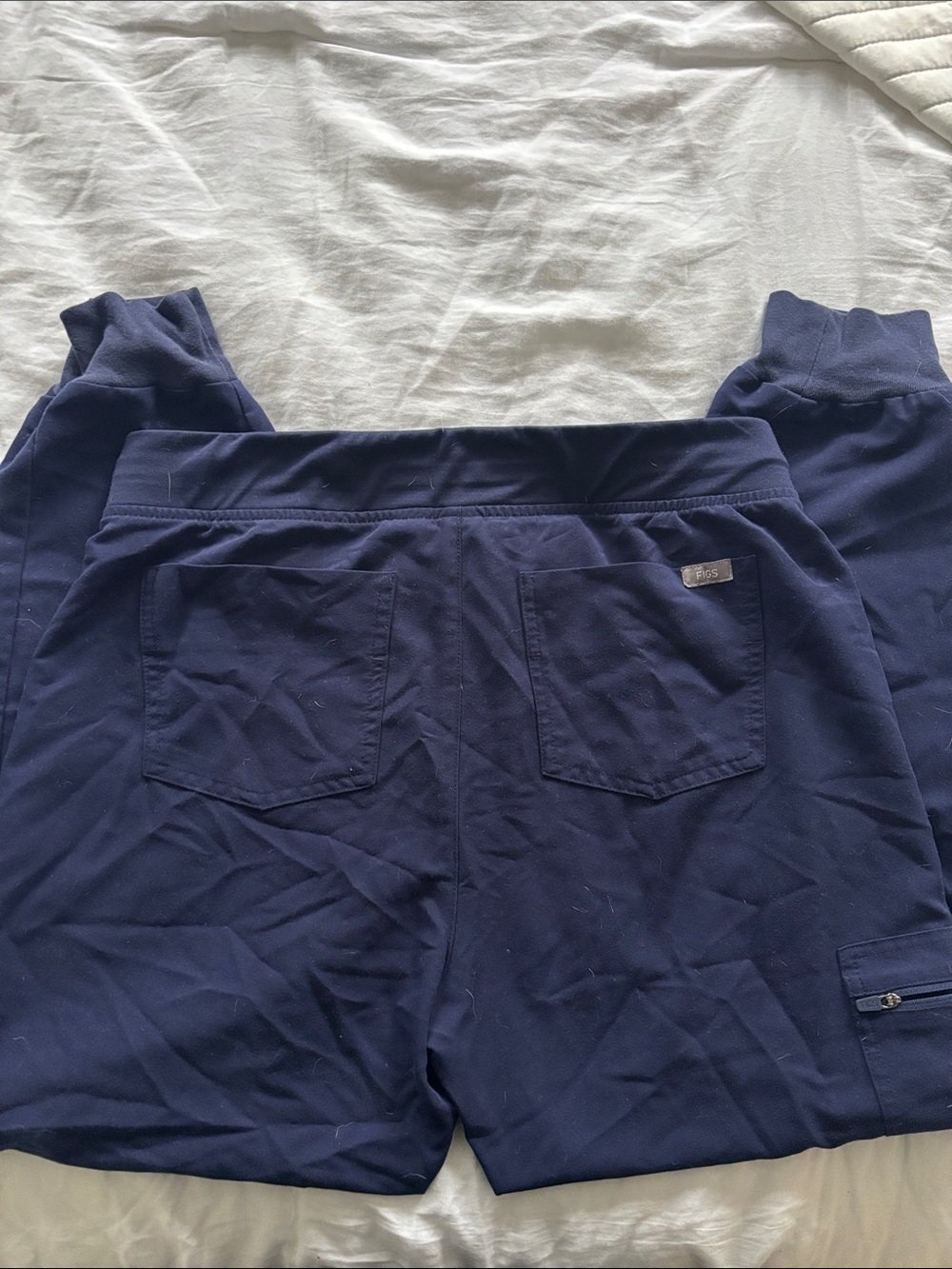 Figs Navy Drawstring Joggers - Picture 4 of 4